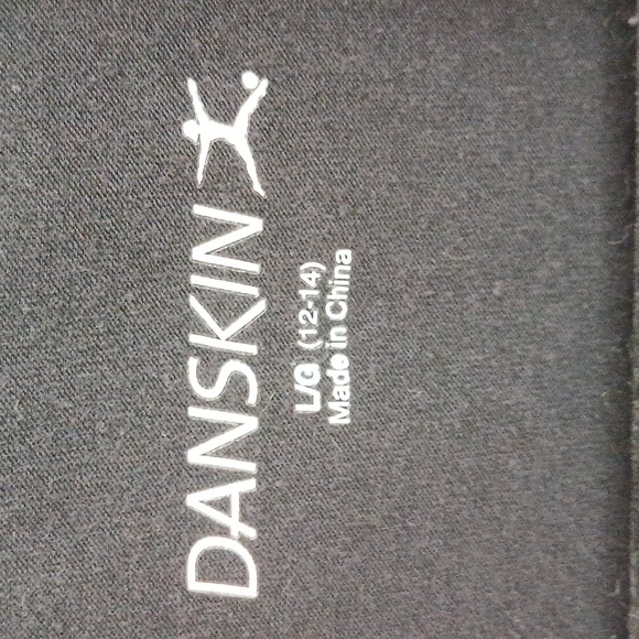 Danskin Size L Juniors Jet Black Cardigan - Picture 3 of 9